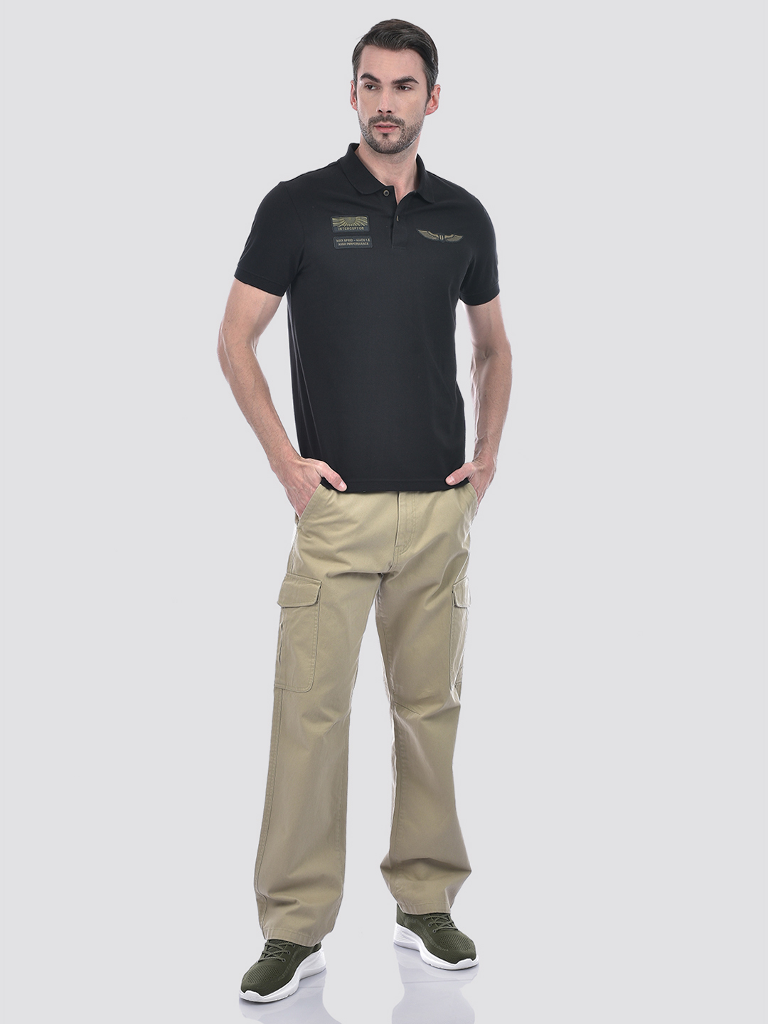 Numero Uno Men Sand Beige Cargo Pants